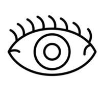 ícone de linha de olho vetor
