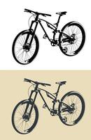 trilha bicicleta ilustrações vetor