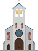 fofa desenho animado ilustração do uma Igreja vetor