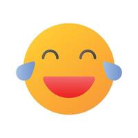 a comestível ícone do rindo emoji, fácil para usar e baixar vetor