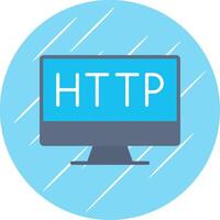 http bolacha plano círculo ícone Projeto vetor