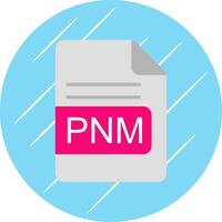 pnm Arquivo formato plano círculo ícone Projeto vetor