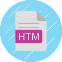 htm Arquivo formato plano círculo ícone Projeto vetor