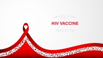 hiv vacina consciência dia, ilustração vetor
