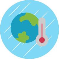 global aquecimento plano círculo ícone Projeto vetor
