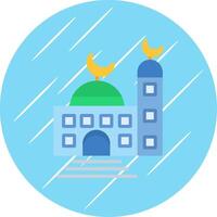 mesquita plano círculo ícone Projeto vetor