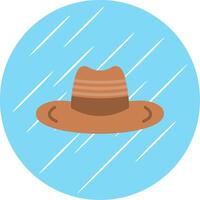 vaqueiro chapéu plano círculo ícone Projeto vetor