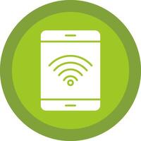 Wi-fi sinal linha sombra círculo ícone Projeto vetor