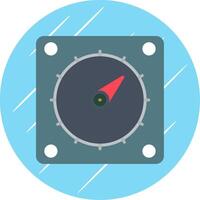 cronômetro plano círculo ícone Projeto vetor