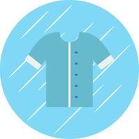 camisa plano círculo ícone Projeto vetor