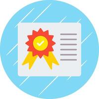 certificado plano círculo ícone Projeto vetor