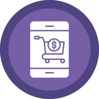 conectados círculo multi círculo compras linha sombra círculo ícone Projeto vetor