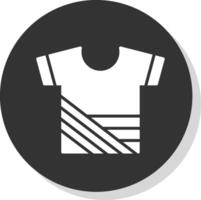 camisa glifo sombra círculo ícone Projeto vetor