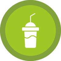 milkshake glifo vencimento círculo ícone Projeto vetor