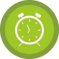 alarme relógio glifo vencimento círculo ícone Projeto vetor