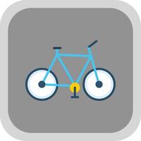 bicicleta plano volta canto ícone Projeto vetor