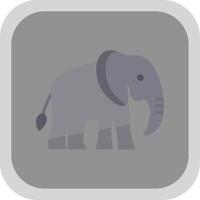 elefante plano volta canto ícone Projeto vetor