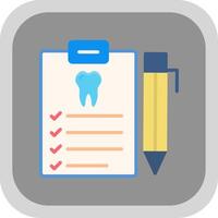 dental relatório plano volta canto ícone Projeto vetor