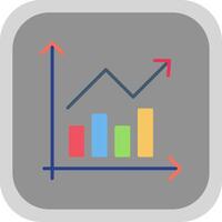 Barra gráfico plano volta canto ícone Projeto vetor