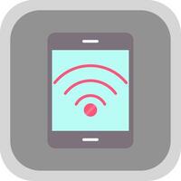 não Wi-fi plano volta canto ícone Projeto vetor