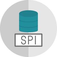 sql bases de dados plano escala ícone Projeto vetor