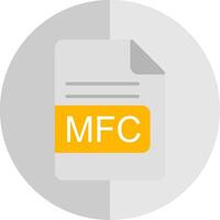 mfc Arquivo formato plano escala ícone Projeto vetor
