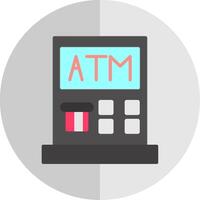 atm máquina plano escala ícone Projeto vetor