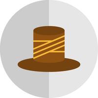 topo chapéu plano escala ícone Projeto vetor