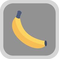 banana plano volta canto ícone Projeto vetor