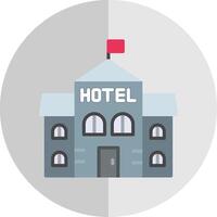 hotel plano escala ícone Projeto vetor