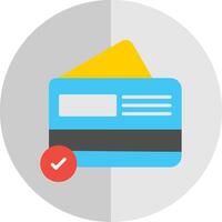 cartão Forma de pagamento plano escala ícone Projeto vetor