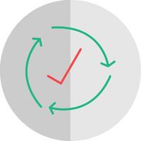 ciclo plano escala ícone Projeto vetor