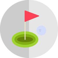 golfe plano escala ícone Projeto vetor