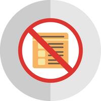 Proibido placa plano escala ícone Projeto vetor