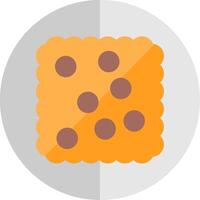 biscoito plano escala ícone Projeto vetor