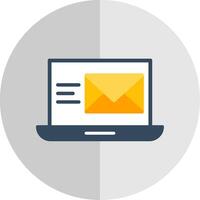 o email plano escala ícone Projeto vetor