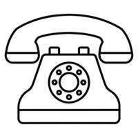 Telefone ícone plano estilo ilustração vetor