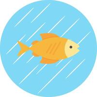 peixe plano círculo ícone Projeto vetor