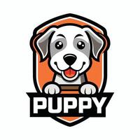 cachorro logotipo ilustração, Novo moderno estilo cachorro logotipo vetor