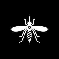 mosquito glifo invertido ícone Projeto vetor