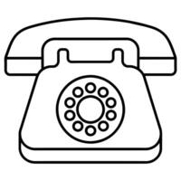 Telefone ícone plano estilo ilustração vetor