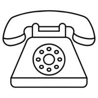 Telefone ícone plano estilo ilustração vetor