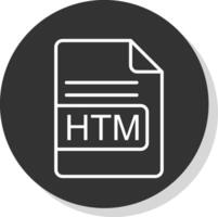 htm Arquivo formato glifo vencimento círculo ícone Projeto vetor