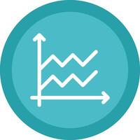 área gráfico glifo vencimento círculo ícone Projeto vetor