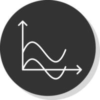 onda gráfico glifo vencimento círculo ícone Projeto vetor