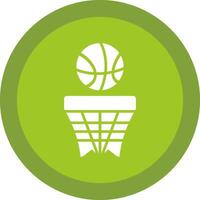 basquetebol glifo vencimento círculo ícone Projeto vetor