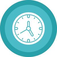 relógio glifo vencimento círculo ícone Projeto vetor