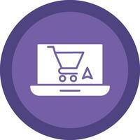 conectados círculo multi círculo compras glifo vencimento círculo ícone Projeto vetor