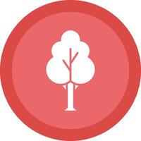 árvore glifo vencimento círculo ícone Projeto vetor