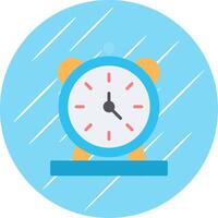 alarme relógio plano círculo ícone Projeto vetor